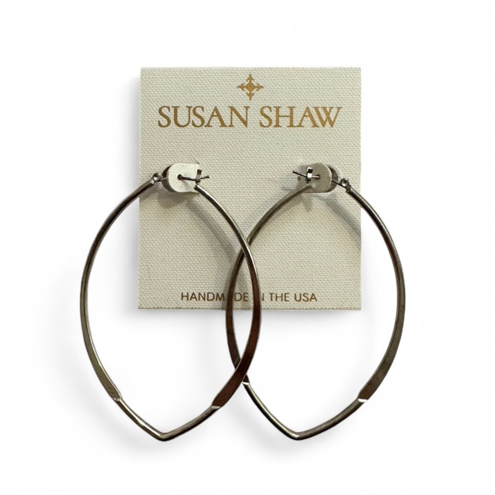 Susan Shaw Silver Hoop Earrings
